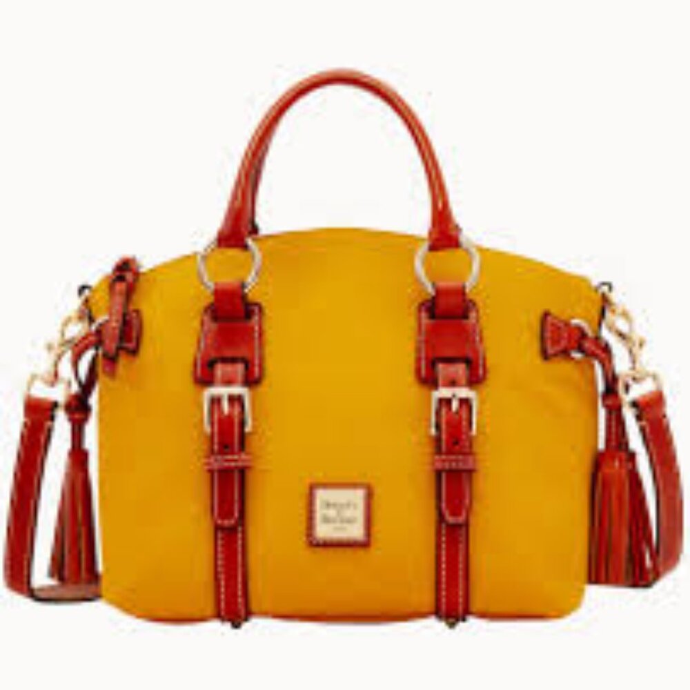 Dooney & Bourke Pebble Grain Domed Leather Bristol Satchel